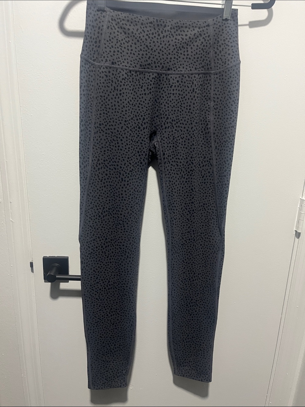 High-Rise Black Leopard Print Leggings
